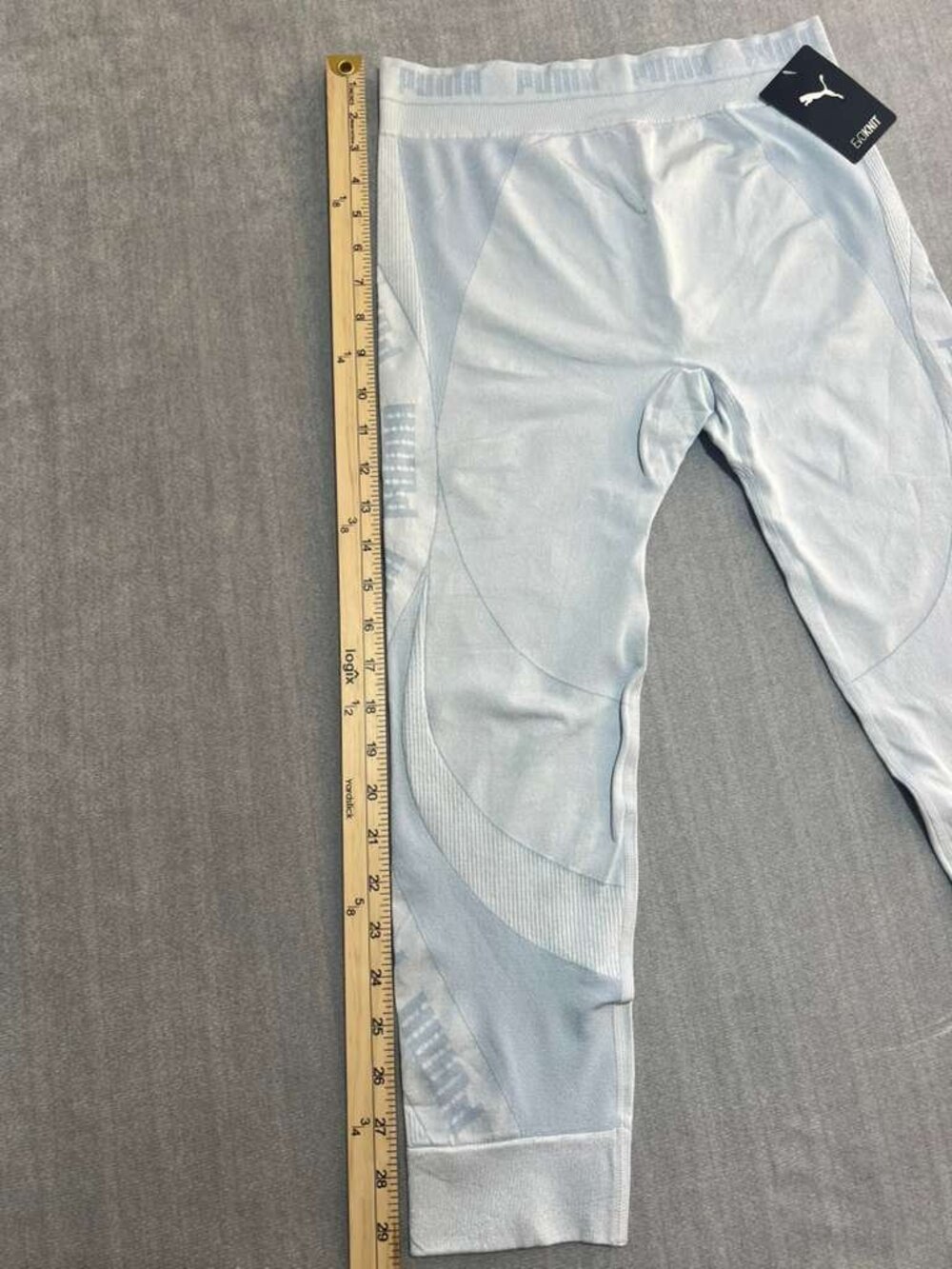 Puma EVOKNIT Seamless Athletic Leggings Blue Size L NWT - Picture 2 of 7